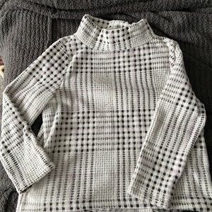 LOFT funnel neck fuzzy sweater